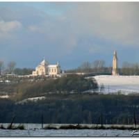 Vue panoramique sous la neige